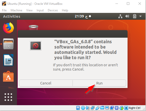 Ubuntu Install Guest Addition CD Image