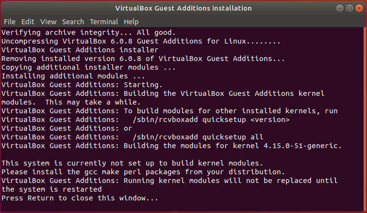 Ubuntu Install Guest VM Addition