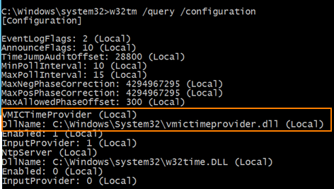 w32 query configuration